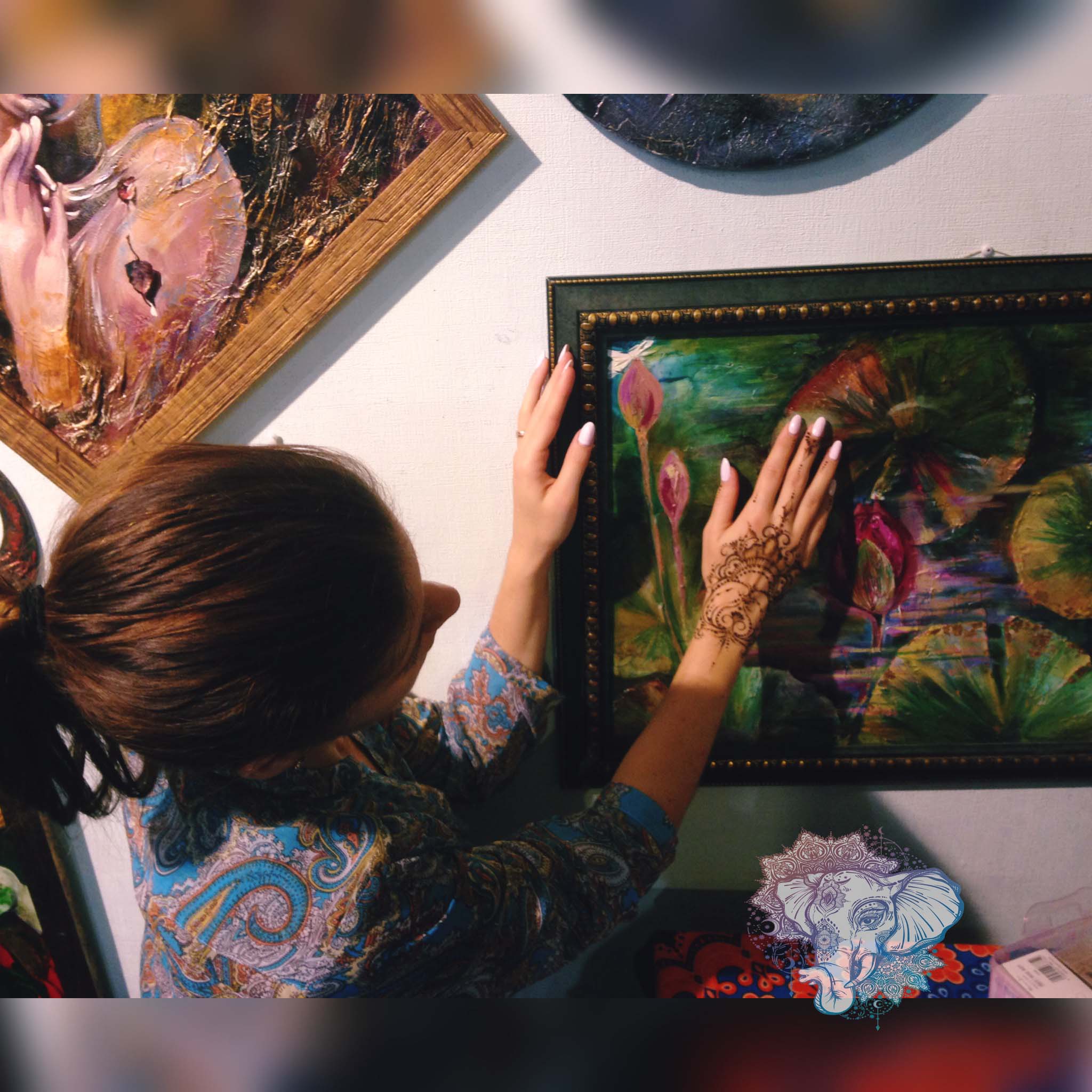 мехенди на ступнях